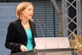 Bundesfamilienministerin Kristina Schr�der stellt das F�rderinstrumentes der KFW-Bank vor.