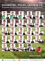 Poster mit Namen der deutschen Fußball-Nationalspieler in Gebärden