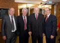 von links: G�nter Stamerjohanns (Gesch�ftsf�hrer EADS-Astrium), Wilfried Hautop (Gesch�ftsf�hrer Werkstatt Bremen), Minister a.D. Dr. Herbert Ehrenberg, Wirtschaftssenator Ralf Nagel