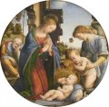 Foto des Gem�ldes von Lorenzo di Credi, Geburt Christi