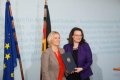 Amtseinführung der neuen Behindertenbeauftragten Verena Bentele durch Andrea Nahles, Ministerin des BMAS