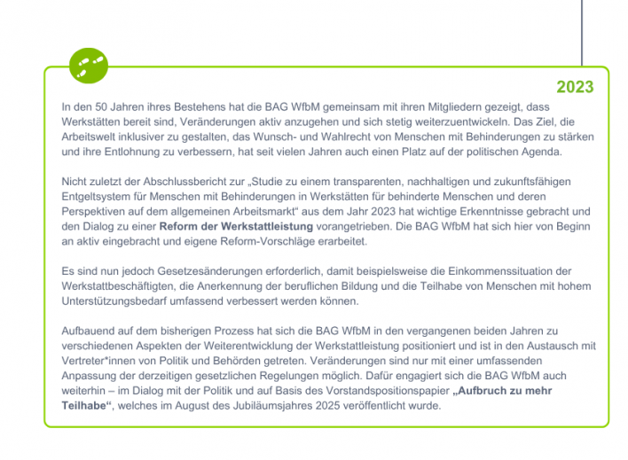 Infotext zu Entgelt- und Werkstattreformen sein 2023 Infotext zu Entgelt- und Werkstattreformen sein 2023