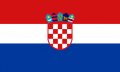 Die Landesflagge von Kroatien
