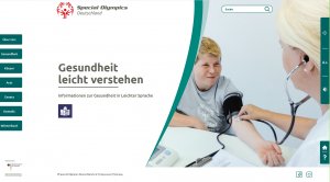 Screenshot Homepage Gesundheit leicht verstehen