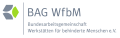 Neues Logo der Bundesarbeitsgemeinschaft Werkstätten für behinderte Menschen e. V. mit Unterzeile